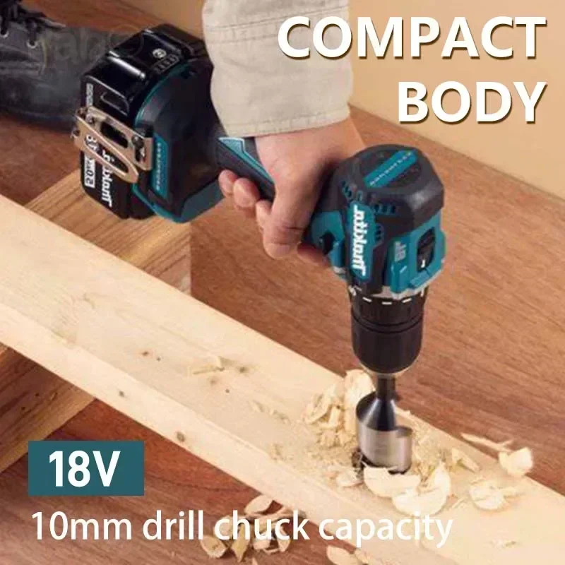 Makita Original DDF487 Cordless Driver Drill Brushless Electric Impact Screwdriver 18V Rechargeable Power Tool - Image 6