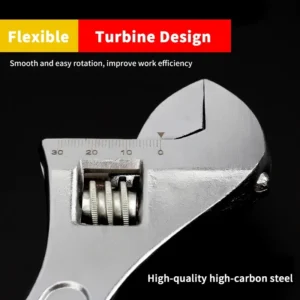Large Opening Adjustable Spanner Monkey Wrench Adjustable Angle Slide Wrench 6-8-10-12-15 Inch Household Tools