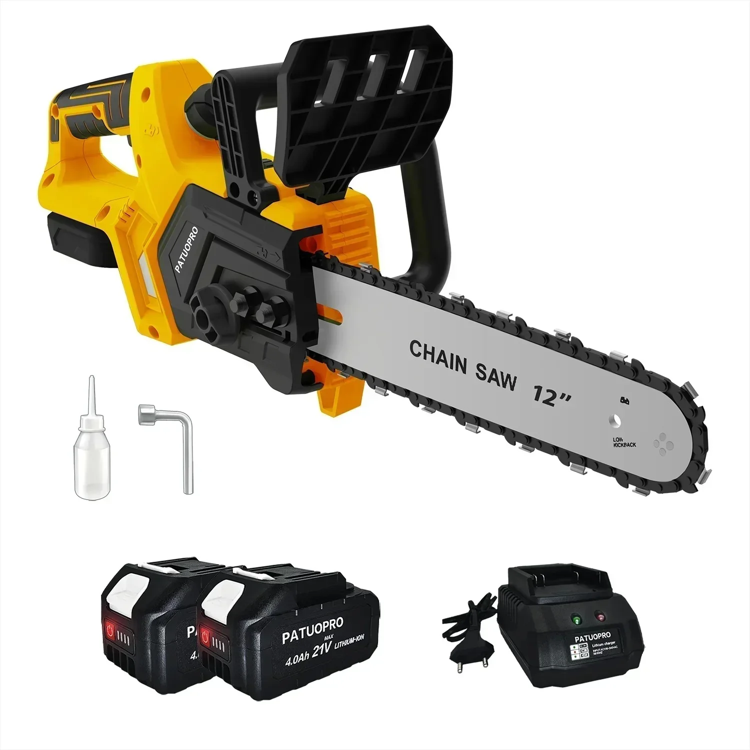 Brushless Chainsaw 12'' Cordless Electric Saw Rechargeable Saw for Tree Cutting fit Makita 18v Battery - Image 6